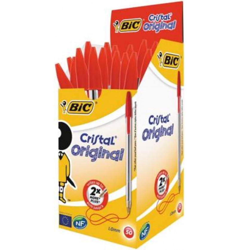 PENNA BIC CRISTAL ORIGINAL 1,0 Rosso